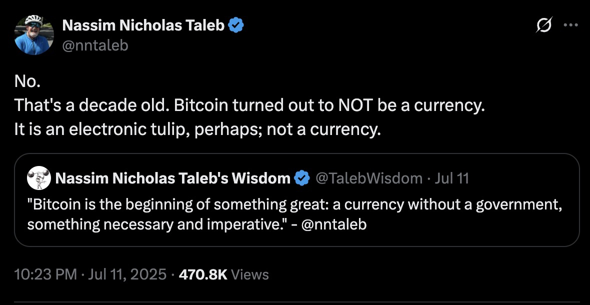 Bitcoin Is an Electronic Tulip
